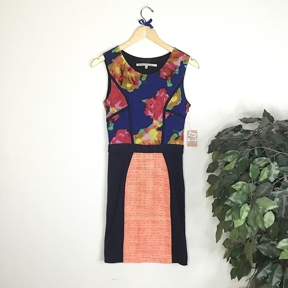 NWT Rachel Roy Multicolor Sheath Dress - Picture 1 of 8